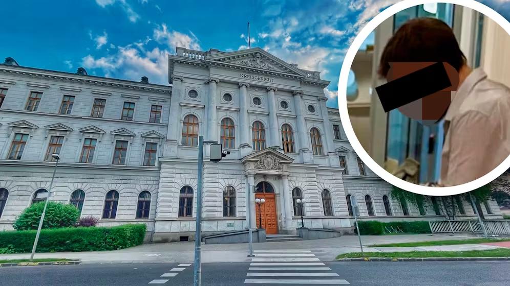 Angeklagter vor Gericht in Wr. Neustadt Sascha Trimmel