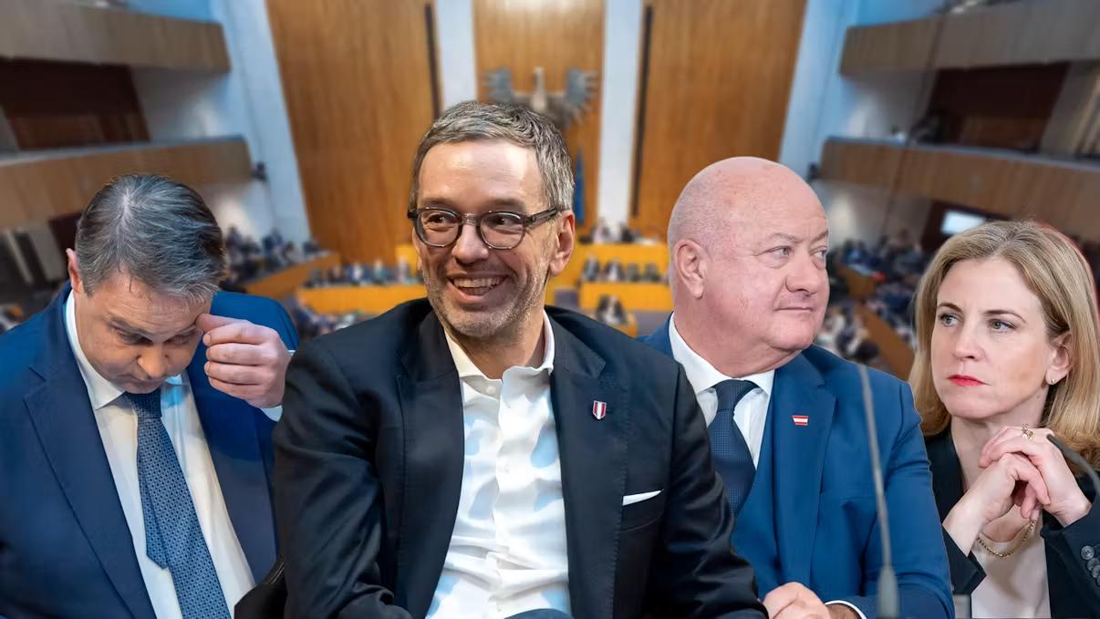 Helmut Graf; Denise Auer; Sabine Hertel; "Heute"-Collage
