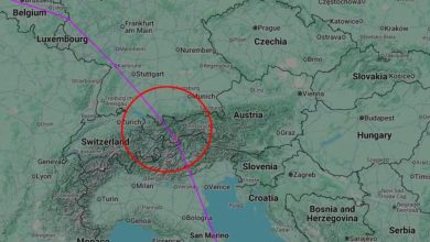Ein US-Militärflugzeug wurde über Österreich gesichtet. Screenshot/flightradar24